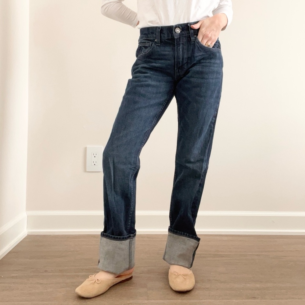 Hudson Jeans Dark Blue Byron Straight Leg Women's Jeans